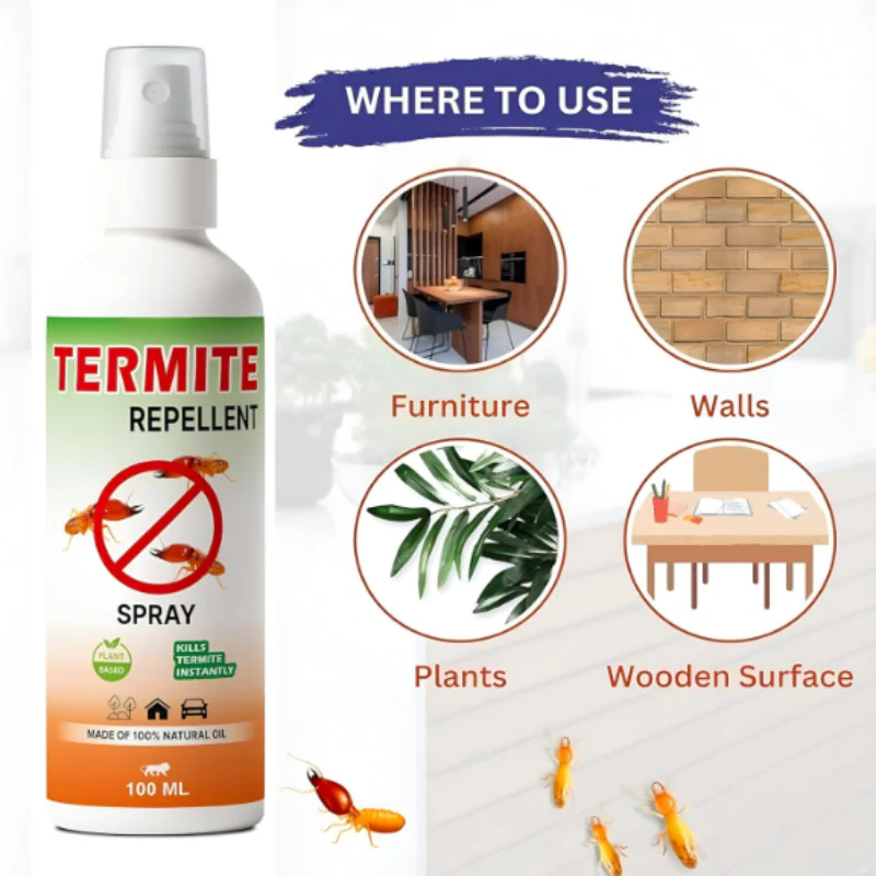 Termite Repellent Spray – Powerful Anti-Termite & Wood Protection Spray | Long-Lasting Pest Control Solution for Home & Office - Image 2