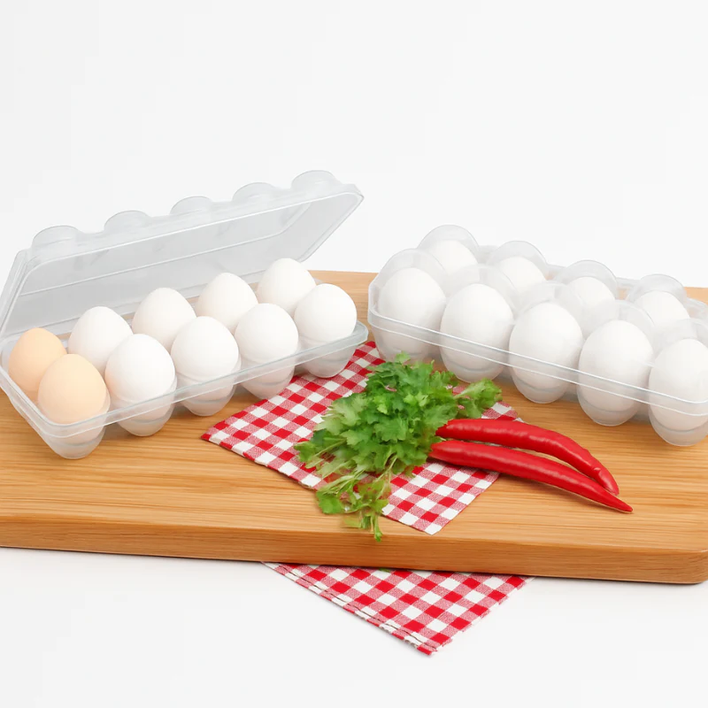 Durable Transparent Egg Storage Tray – 12-Grid Kitchen Organizer  (Pack of 1) - Image 3
