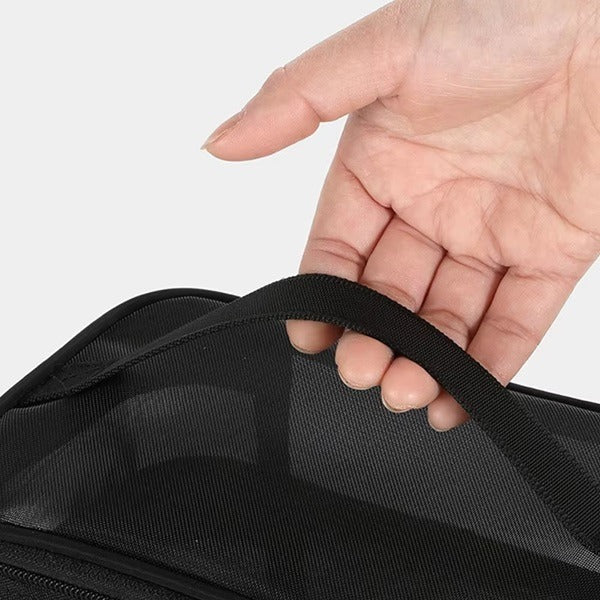 Travel Cosmetic Mesh Bag – Portable Makeup & Toiletry Organizer with Zipper (Random Color-Pack of 1) - Image 4