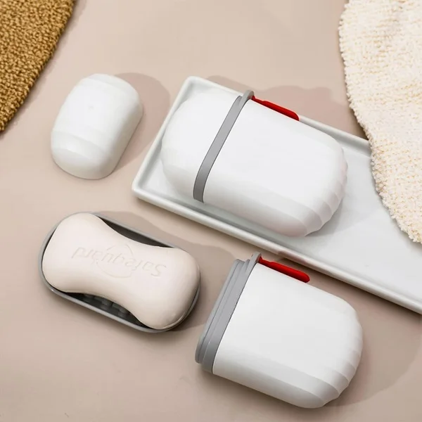 Travel Soap Container Box – Portable Waterproof & Leakproof Soap Holder Case for Bathroom, Outdoor, Gym & Travel Use - Image 2