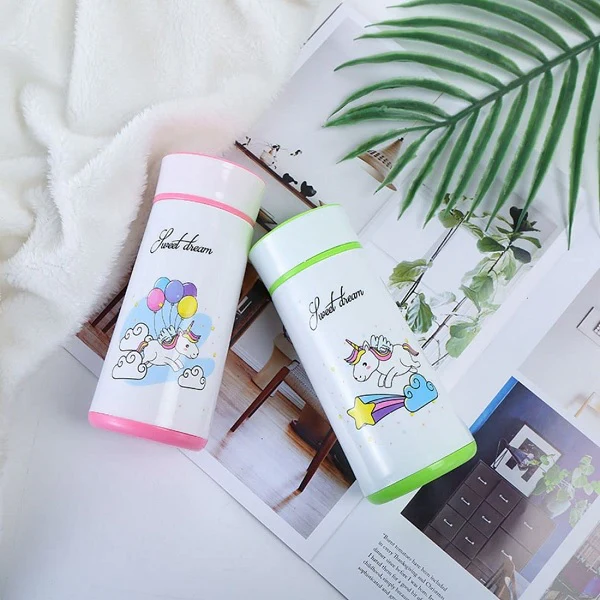 Unicorn Print Glass Water Bottle - Image 2