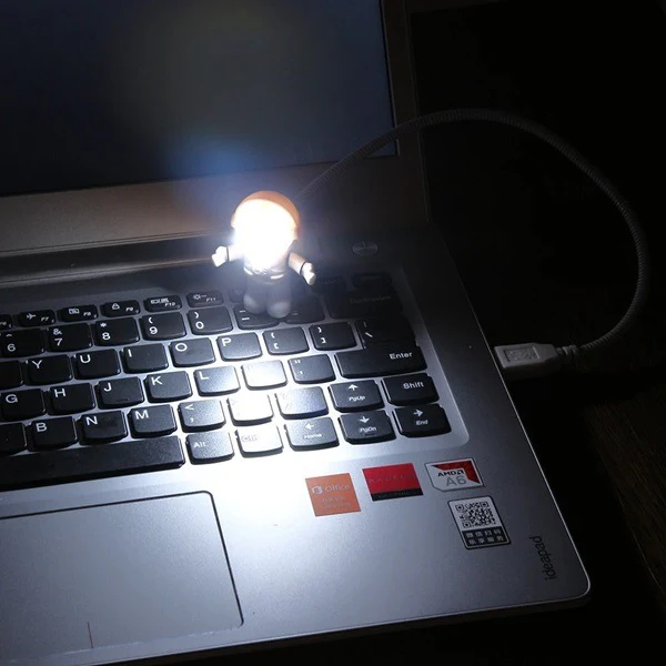 USB Astronaut LED Light – Flexible, Plug & Play Night Lamp for Laptop, PC & Power Bank - Image 5