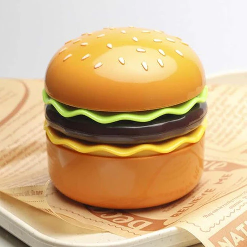 USB Rechargeable Burger Shape Study Lamp, Burger Shape Table Lamp Rechargeable Adjustable Small Desk Lamp for Study Room Home Office Kid Return Gifts - Image 4