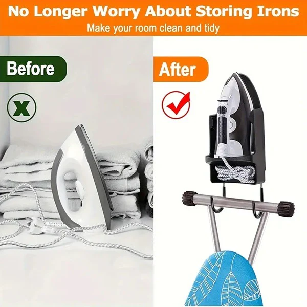 Wall Mount Iron Holder With Hook - Image 5