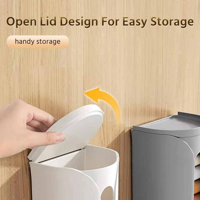 Wall Mounted Socks Storage Plastic Carry Bag Storage Multipurpose Storage Box (Random Color-Pack of 1) - Image 6