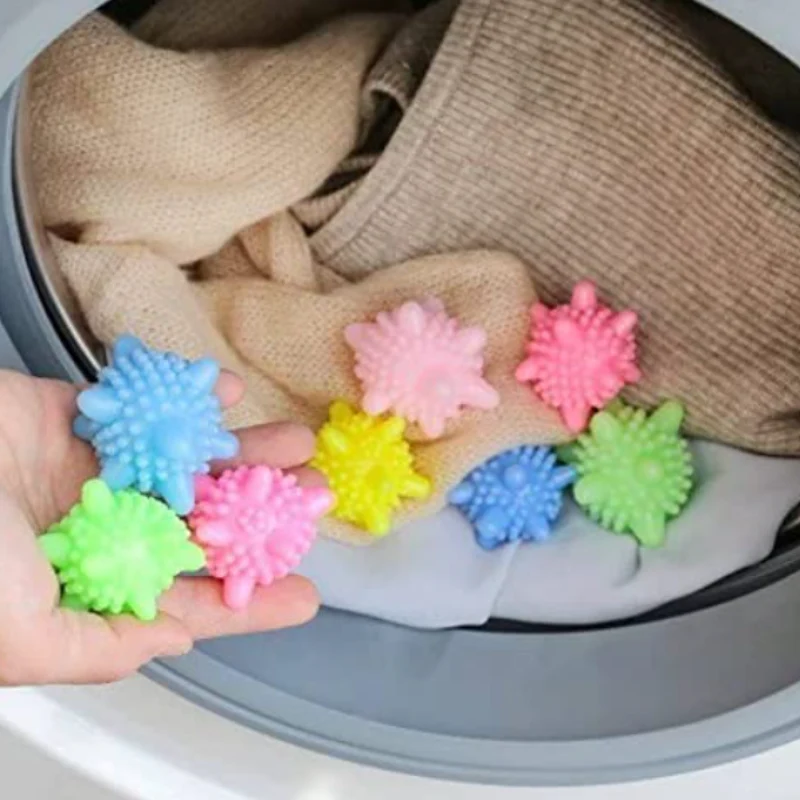 Washing Machine Laundry Balls – Reusable Cleaning & Dirt Remover Balls (Random colors-Pack of 10) - Image 3