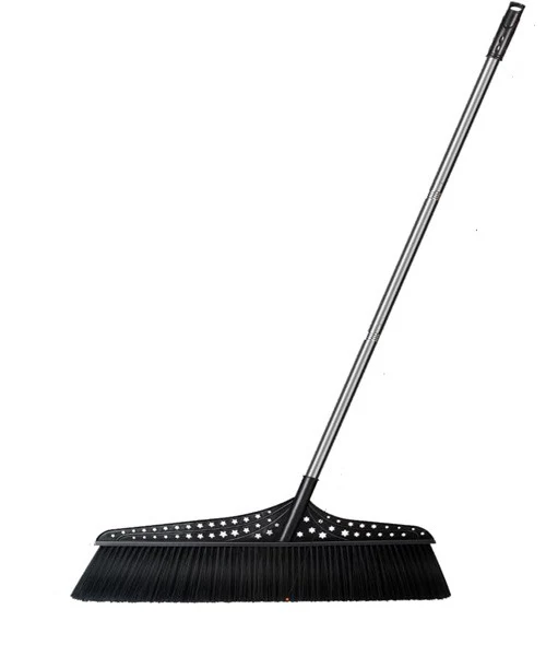 Wide Outdoor Angle Broom, Outdoor Heavy Duty Floor Scrub Brush with Long Handle Stiff Bristles Broom for Patio Yard Garage Deck Driveway Concrete Floor Cleaning - Image 2
