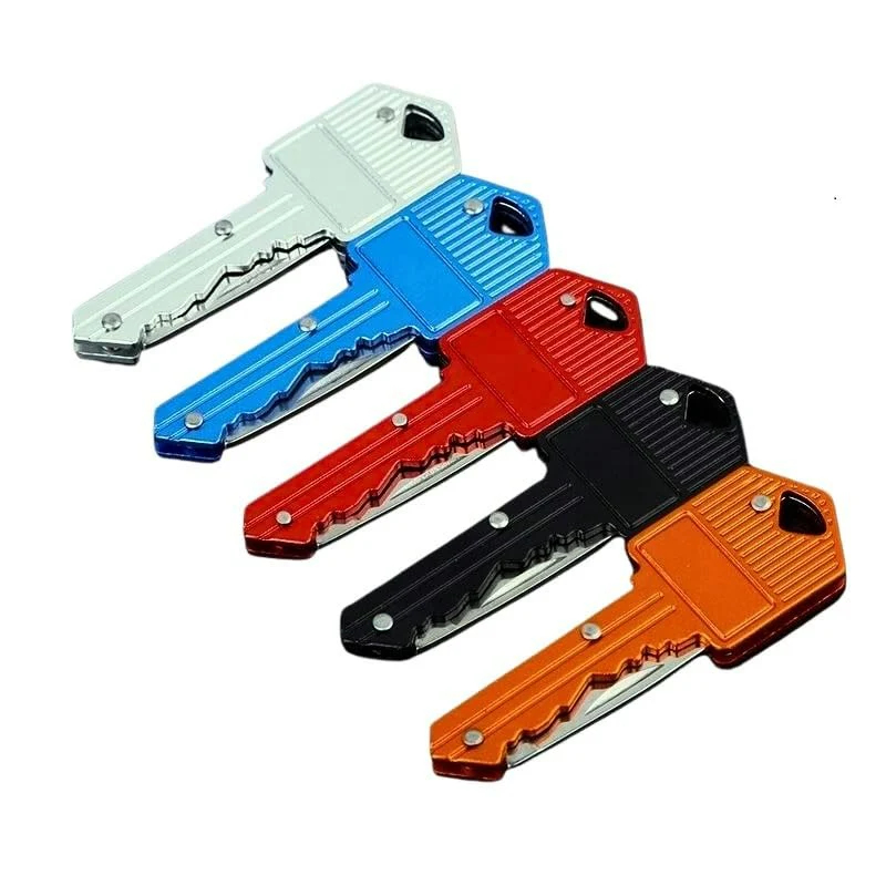 Mini Folding Key Cutter – Stainless Steel Box Opener for Keychain & Everyday Carry (Random color-Pack of 1) - Image 2